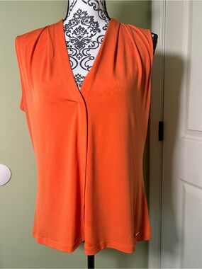 Calvin Klein Bright Orange V-Neck Sleeveless Camisole